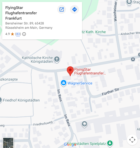 Flughafentransfer Frankfurt deutschlandweit zu Festpreisen