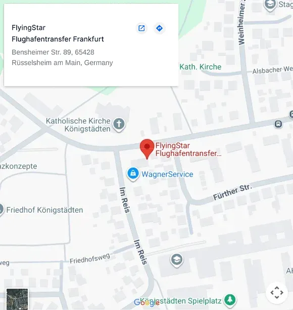 Flughafentransfer Frankfurt deutschlandweit zu Festpreisen